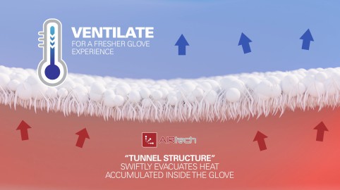 Ventilación: para una experiencia más fresca al usar los guantes