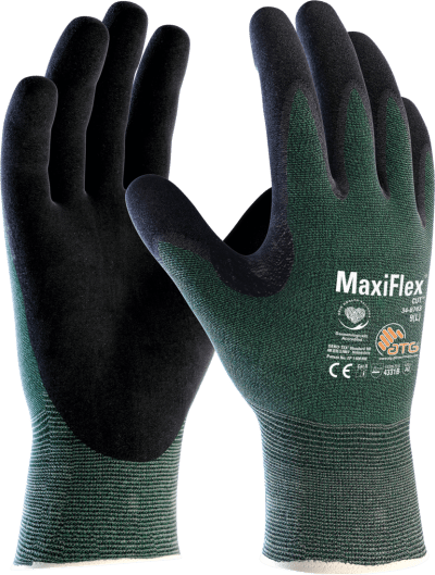 Atg Maxiflexultimate 34-874 T6 – Guanto Da Lavoro Ultraleggero Con Palmo In Nitrile, Traspirante E Preciso